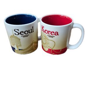 Starbucks SEOUL & KOREA Demitasse/Espresso 3oz Global Icon Collector Series Cups